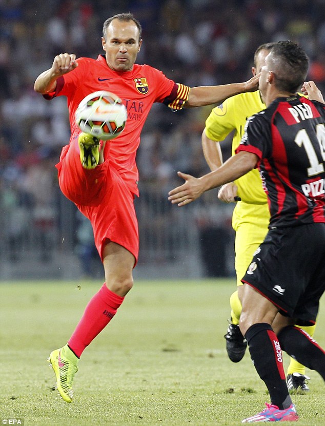 آندرس اینیستا|بارسلونا 1-1 نیس / دیدار دوستانه