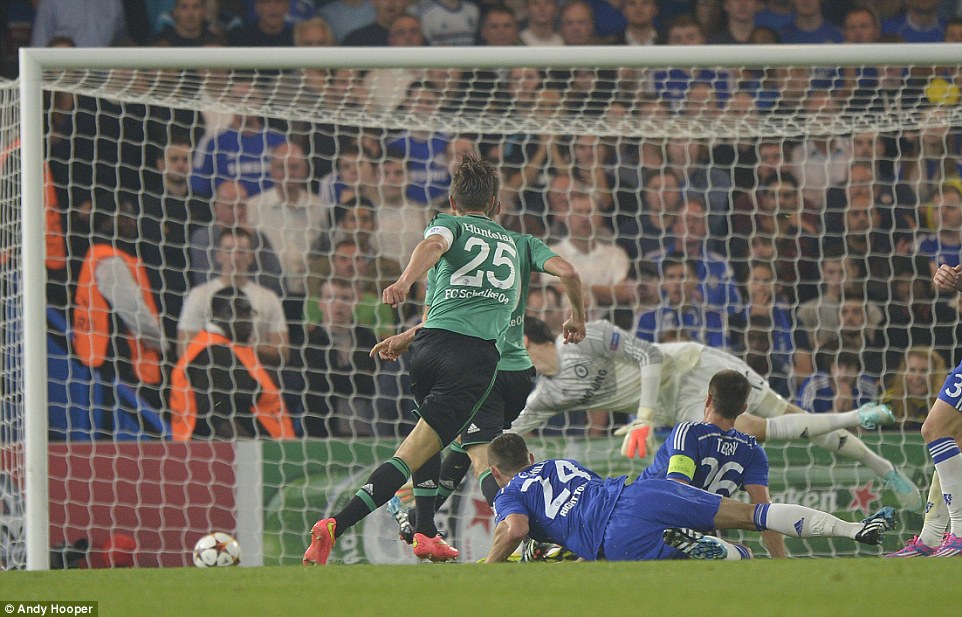 کلاس یان هونتلار|چلسی 1-1 شالکه / لیگ قهرمانان