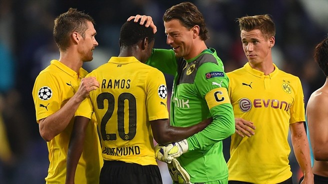 آدریان راموس|اندرلخت 0-3 دورتموند / لیگ قهرمانان