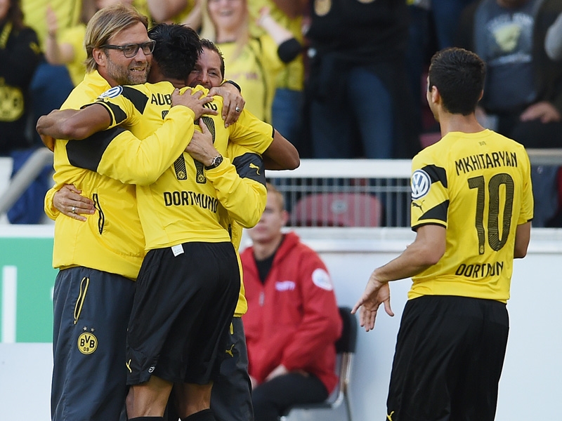 اوباميانگ|استوتگارت کیکرز 1-4 دورتموند / جام حذفی آلمان