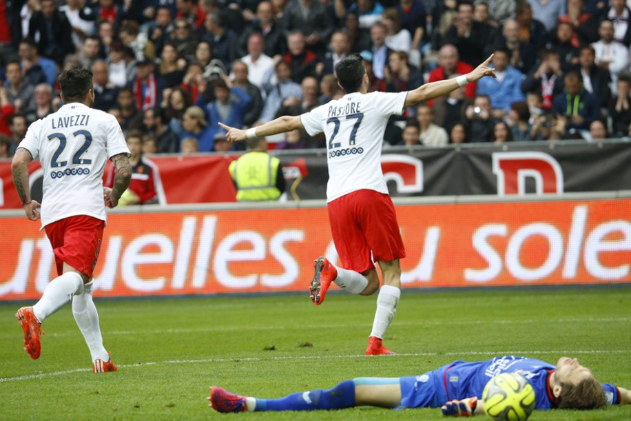 خاویر پاستوره|نیس 1 - 3 پاریس سن ژرمن / لوشامپیونه