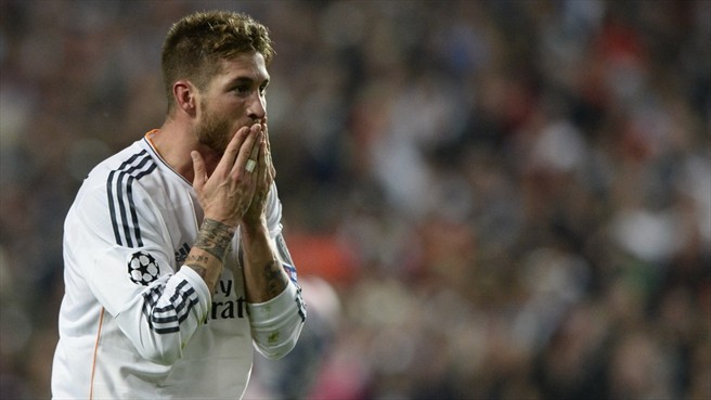 سرخیو راموس|سرخیو راموس پس از به ثمر رساندن گل تساوی بخش تیمش در فینال برابر اتلتیکو مادرید.