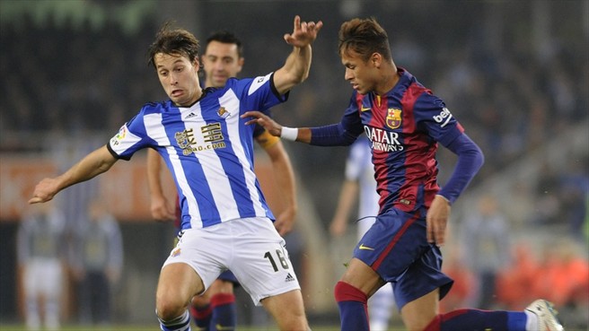 نیمار - سرخیو کانالس|رئال سوسیداد 1 - 0 بارسلونا / لالیگا