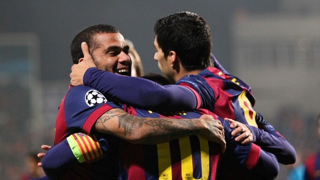 لیونل مسی|آپوئل 0 - 4 بارسلونا / لیگ قهرمانان