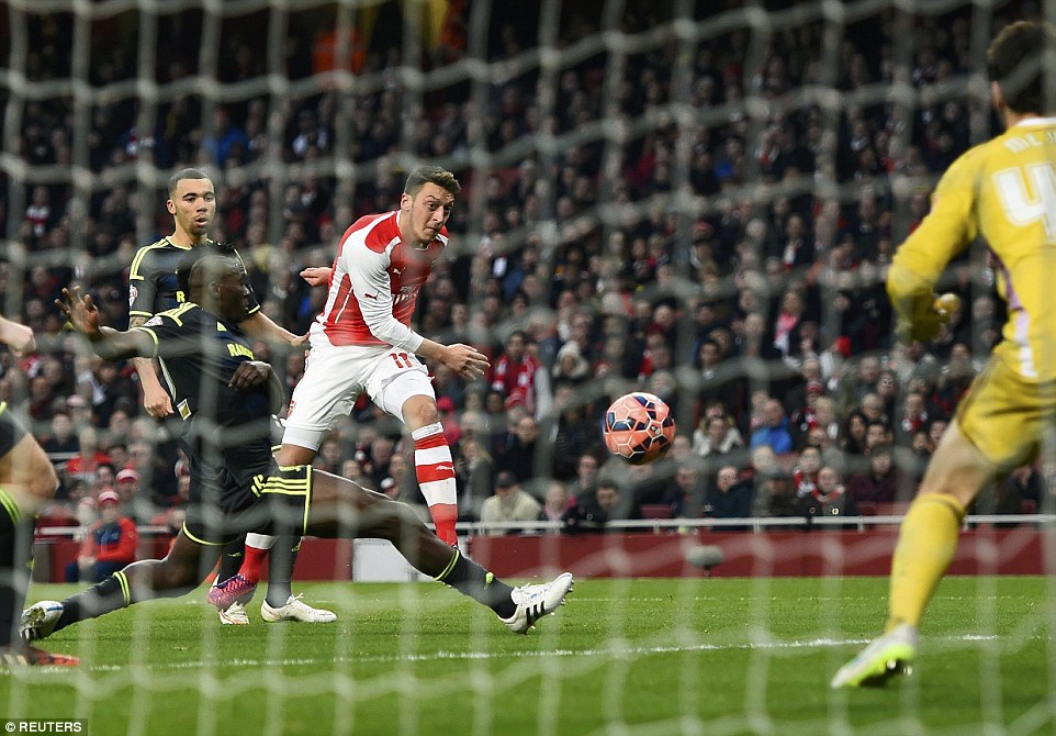 مسوت اوزیل|آرسنال 2 - 0 میدِلزبورو / جام حذفی