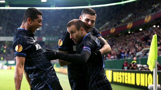 رودریگو  پالاسیو|وولفسبورگ 3 - 1 اینترمیلان / لیگ اروپا