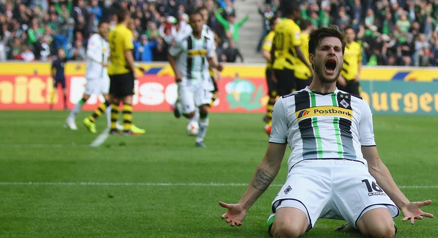 شادی بازیکنان مونشنگلادباخ|مونشن گلادباخ 3 - 1 بوروسيا دورتموند / بوندسلیگا