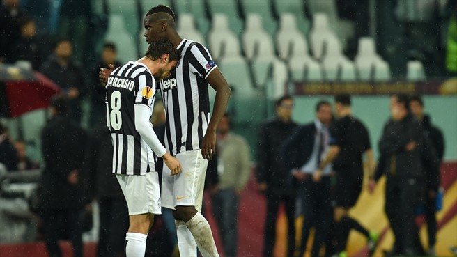 کلودیو ماركيزيو - پل پوگبا|ناراحتی پوگبا و مارکیزیو بعد از بی نتیجه ماندن حملاتشان