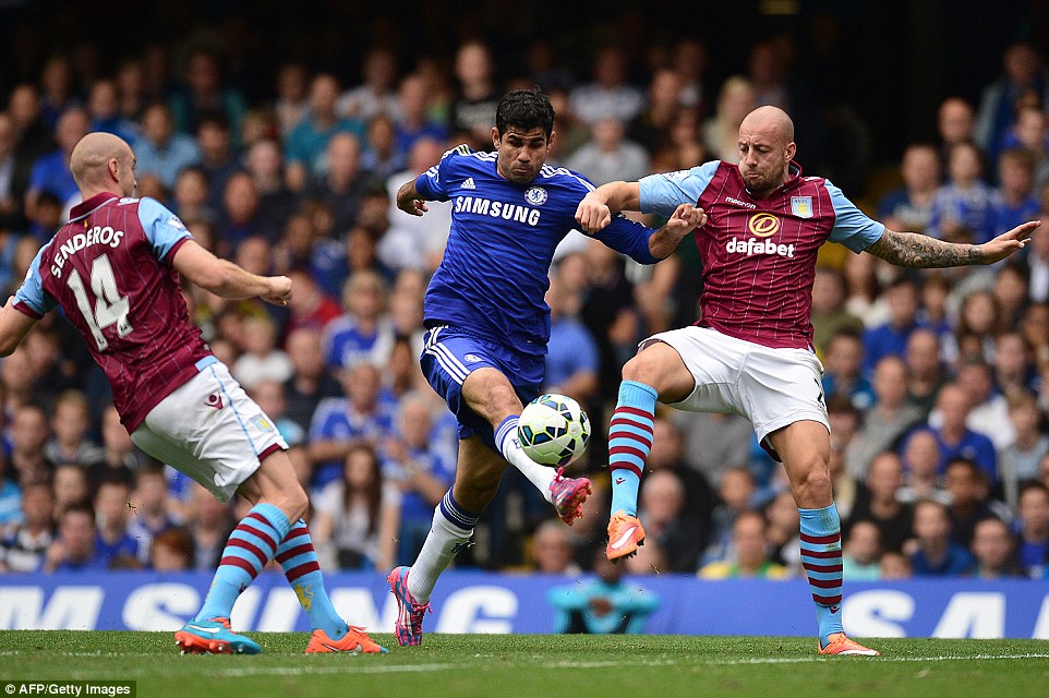 دیگو کاستا|چلسی 3-0 استون ویلا / لیگ جزیره