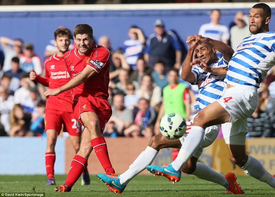 استیون جرارد|کوئینز پارک رنجرز 2 - 3 لیورپول / لیگ جزیره