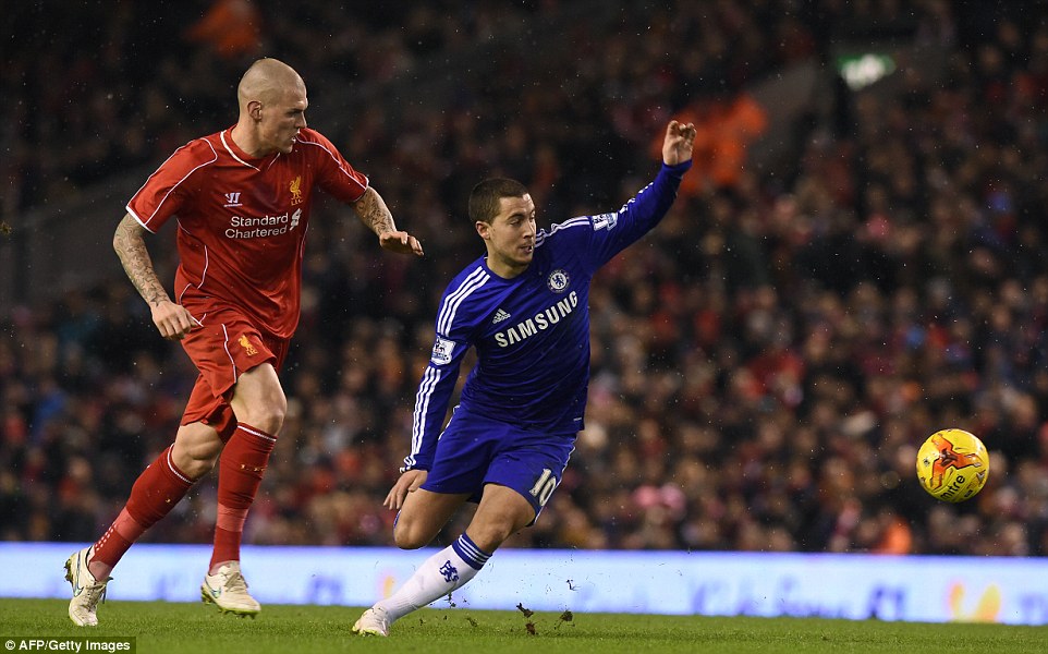 ادن هازرد - مارتین اسکرتل|لیورپول 1 - 1 چلسی / جام اتحادیه