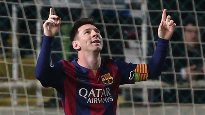 لیونل مسی|آپوئل 0 - 4 بارسلونا / لیگ قهرمانان