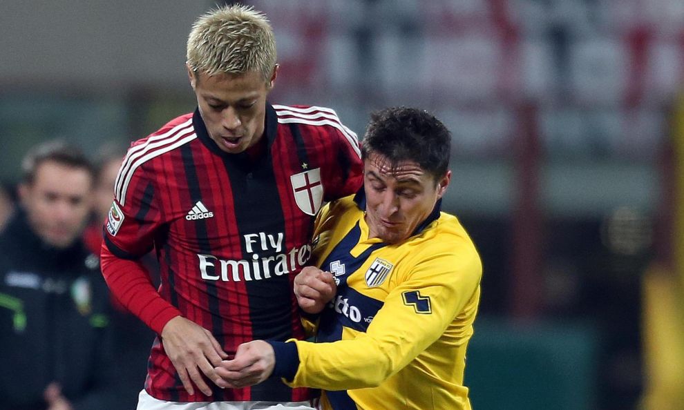 كيسوکه هوندا|میلان 3 - 1 پارما / سری آ