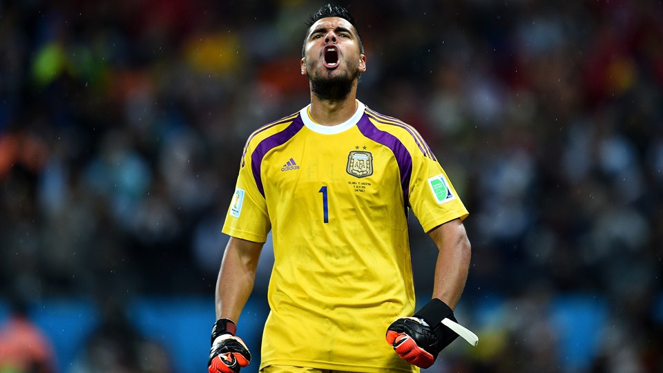 سرخيو رومرو|عکس العمل سرخيو رومرو ، گلر تیم ملی آرژانتین در جریان ضربات پنالتی