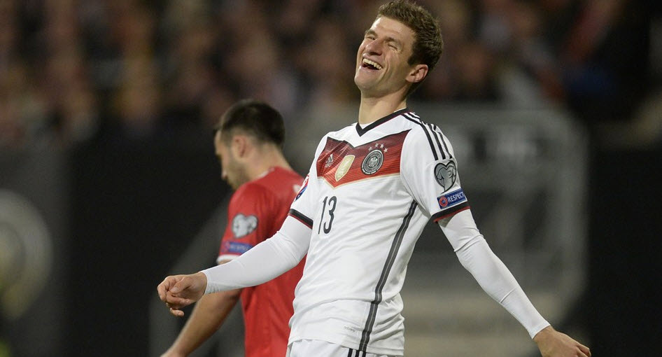 توماس مولر|آلمان 4 - 0 جیبرالتِر / مقدماتی جام ملت های اروپا