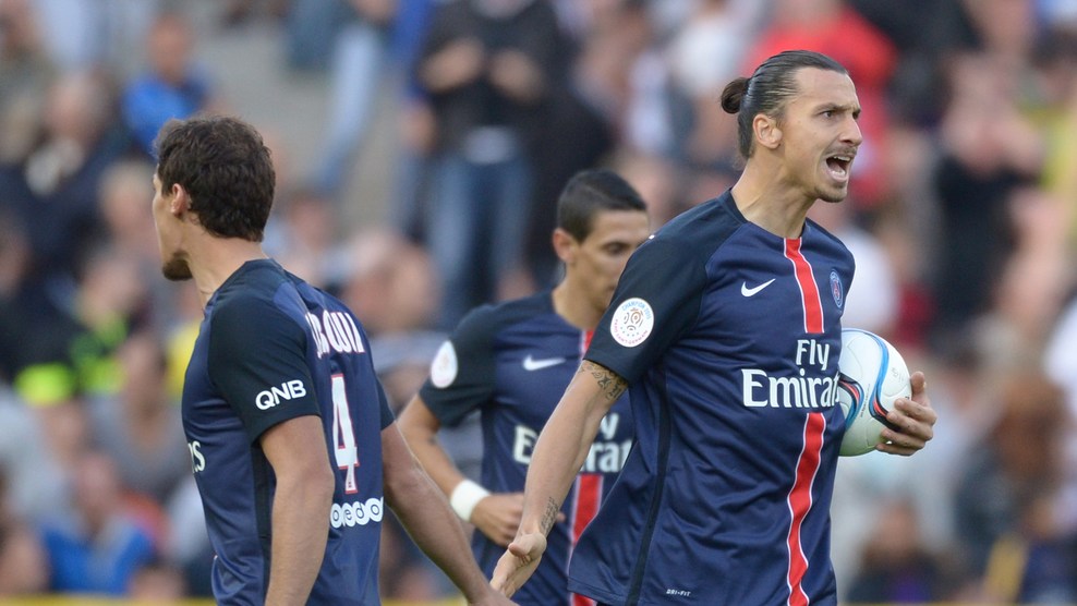 زلاتان ایبراهیموویچ|نانت 1 - 4 پاریس سن ژرمن / لوشامپیونه