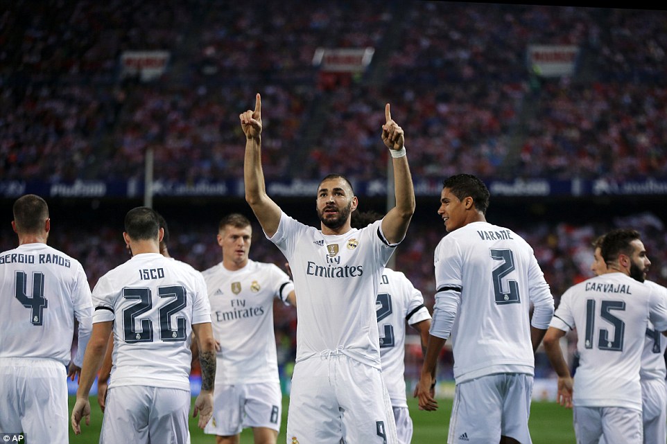 کریم بنزما|اتلتیکو مادرید 1 - 1 رئال مادری / لالیگا