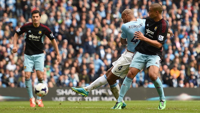 وینسنت کمپانی|لحظه زده شدن گل دوم سیتی توسط کومپانی