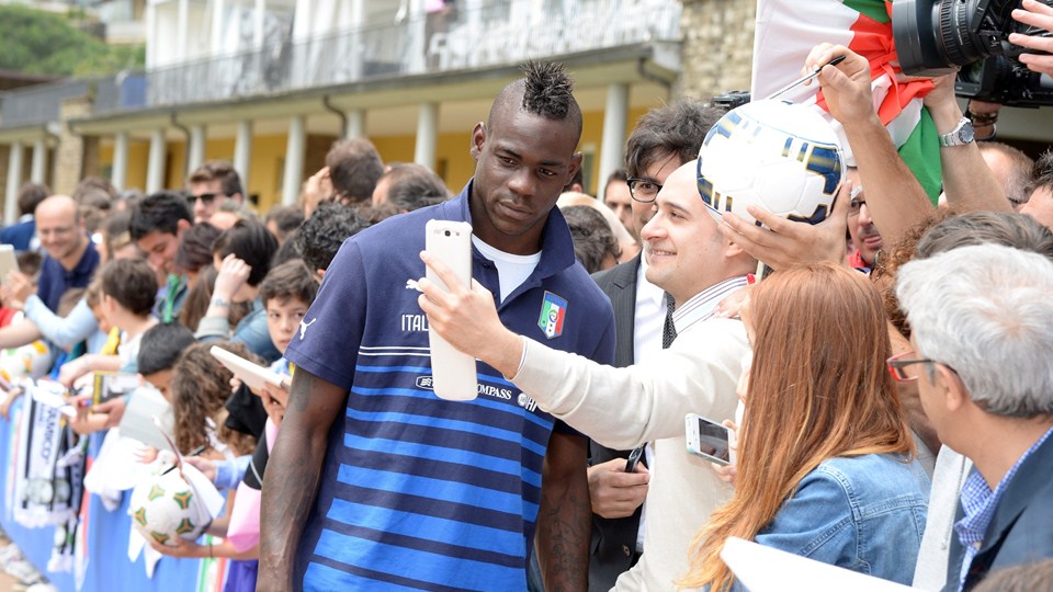 بالوتلی|تمرین تیم ملی ایتالیا