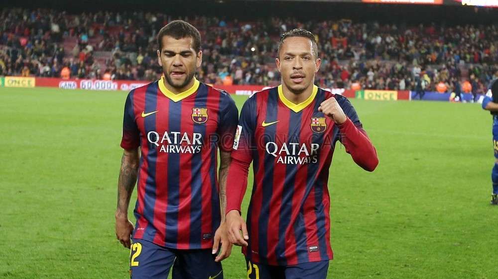 دنیل آلوز - آدریانو|پایان بازی با برتری آبی و اناری پوشان و خوشحالی دنیل آلوز و آدریانو