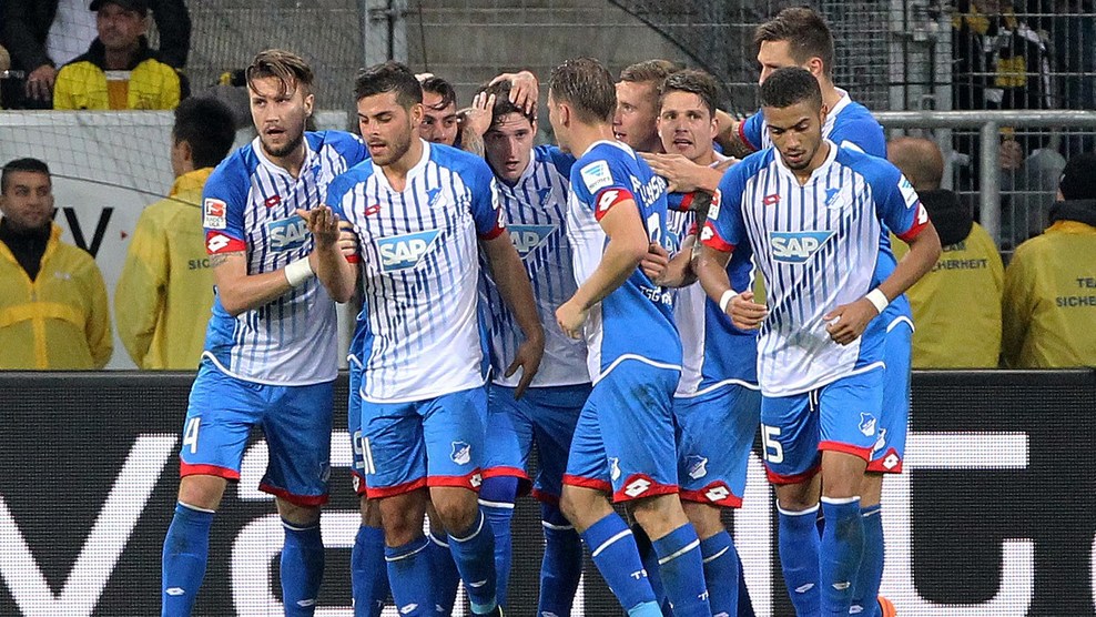 شادی بازیکنان هوفنهیام|هوفنهايم 1 - 1 بوروسيا دورتموند / بوندسلیگا