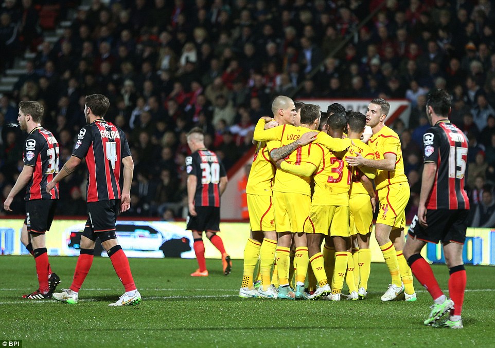 شادی شاگردان رادجرز|ای اف سی بورنموث 1 - 3 لیورپول / جام اتحادیه