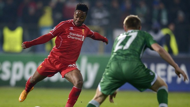 رحيم استرلینگ|لادوگورتس 2 - 2 لیورپول / لیگ قهرمانان