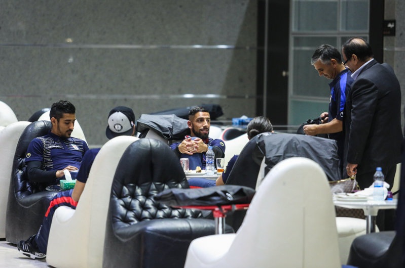 ایران|استراحت بازیکنان تیم ملی برای اماده شدن برای سفر
