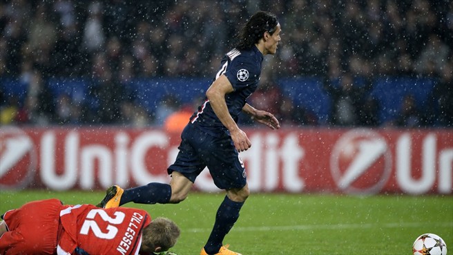 ادینسون کاوانی|پاریس سن ژرمن 3 - 1 آژاكس / لیگ قهرمانان