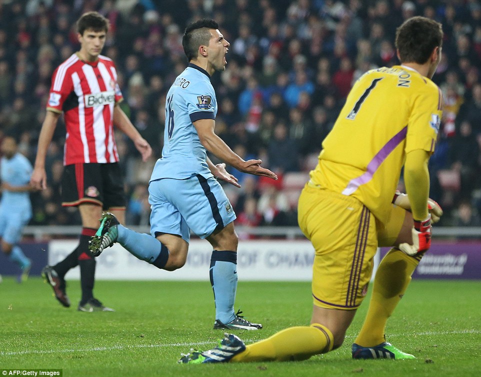 سرخیو آگرو|ساندرلند 1 - 4 منچستر سیتی / لیگ جزیره