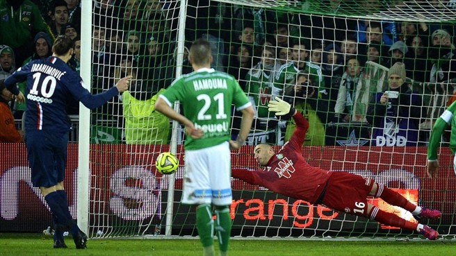 زلاتان ایبراهیموویچ|سنت اتين 0 - 1 پاریس سن ژرمن / لوشامپیونه