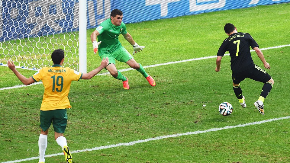 داوید ویا|استرالیا 0-3 اسپانیا / مرحله گروهی جام جهانی