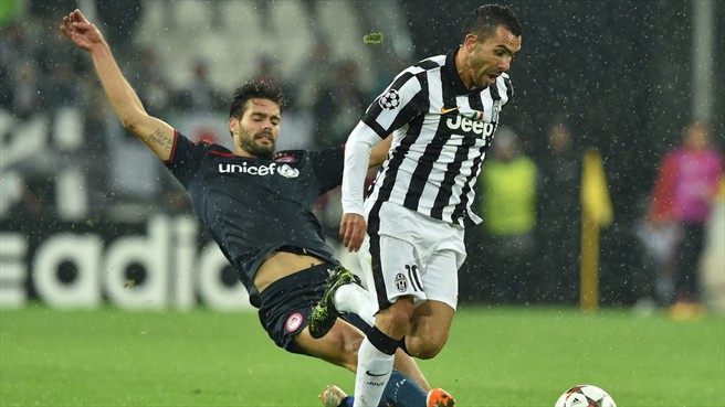 کارلوس توز|یوونتوس 3 - 2 المپیاکوس / لیگ قهرمانان