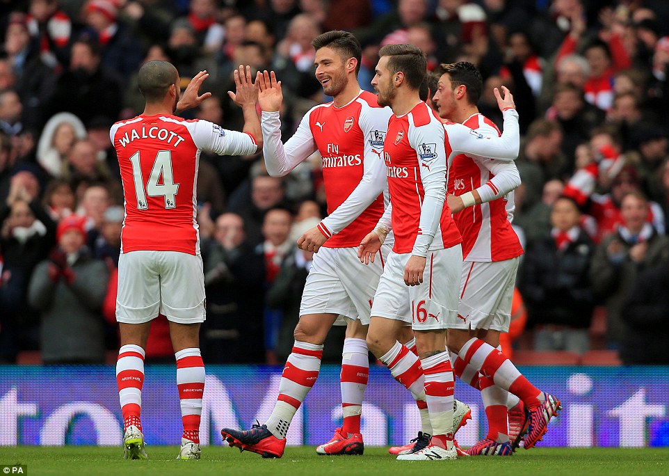 شادی توپچی ها|آرسنال 5 - 0 آستون ویلا / لیگ جزیره