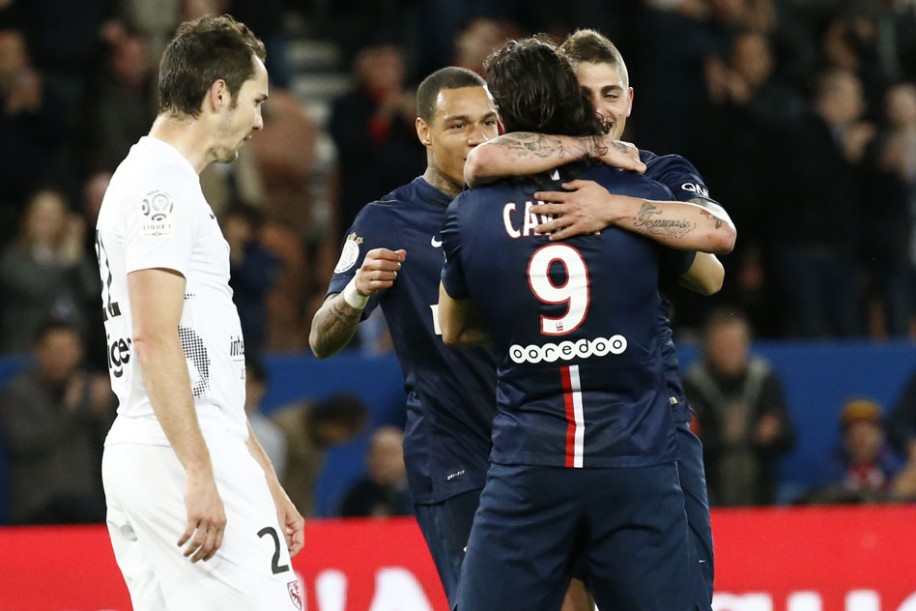 ادینسون کاوانی|پاریس سن ژرمن 3 - 1 مِتز / لوشامپیونه