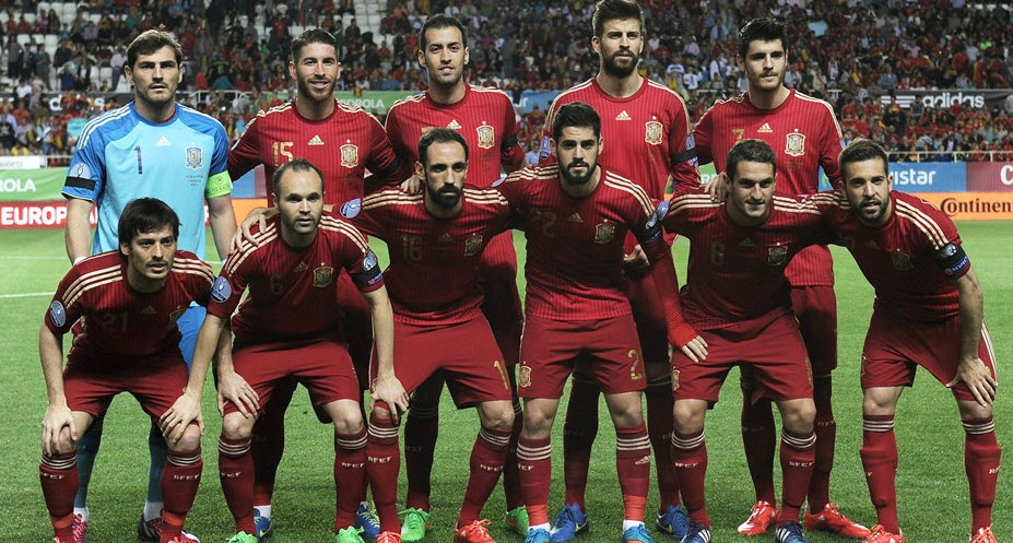 ترکیب تیم ملی اسپانیا|اسپانیا 1 - 0 اوکراین / مقدماتی یورو 2016