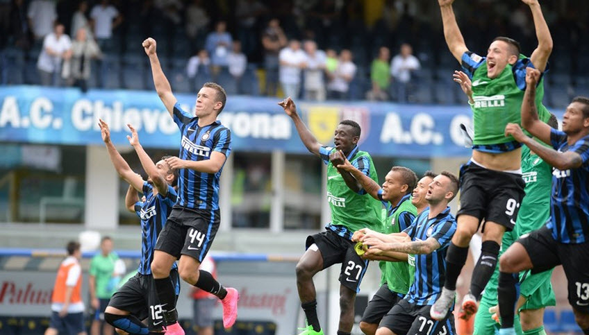 شادی بازیکنان اینتر|کیه وو 0 - 1 اینترمیلان / سری آ / گزارش تصویری