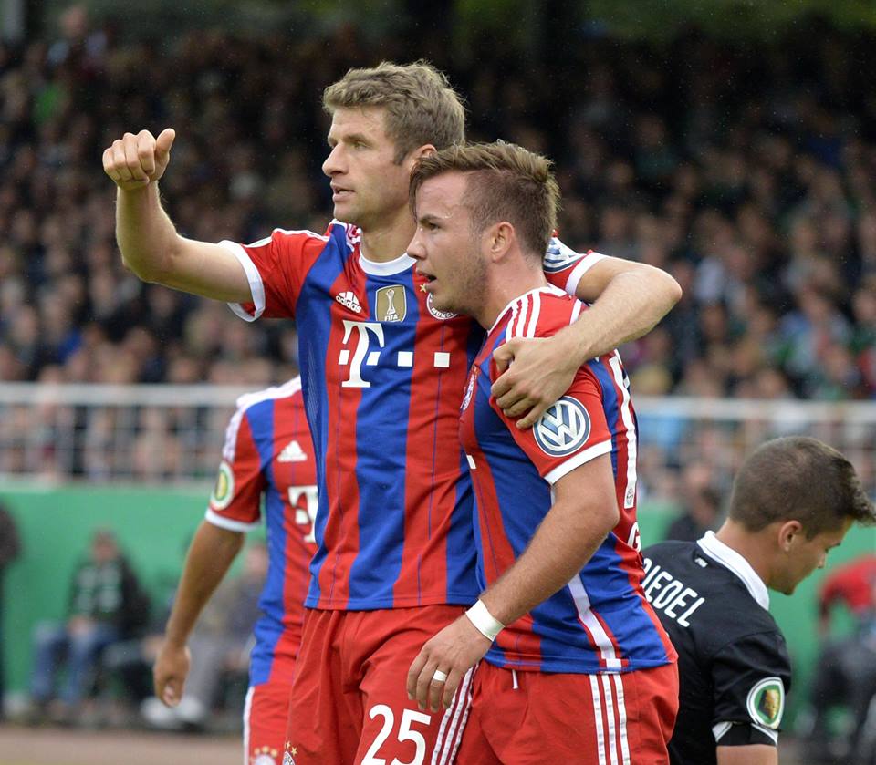 ماریو گوتزه - مولر|بایرن مونیخ 4-1 پروسن موئنستر / جام حذفی آلمان