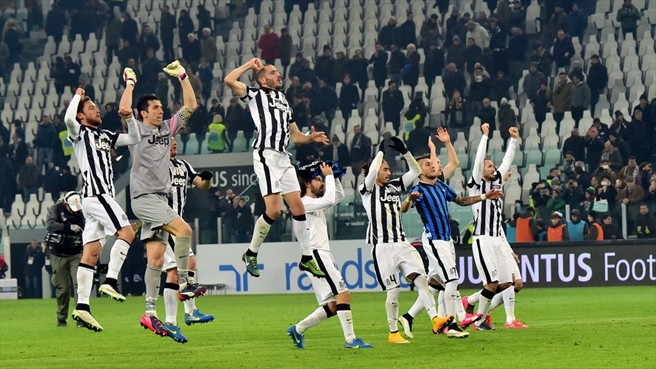 شادی بازیکنان یووه|یوونتوس 2 - 1 آتالانتا / سری آ