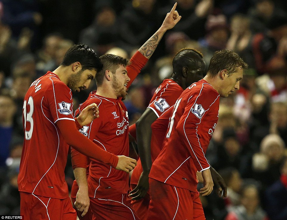 شادی بازیکنان لیورپول|لیورپول 4 - 1 سوانسی / لیگ جزیره