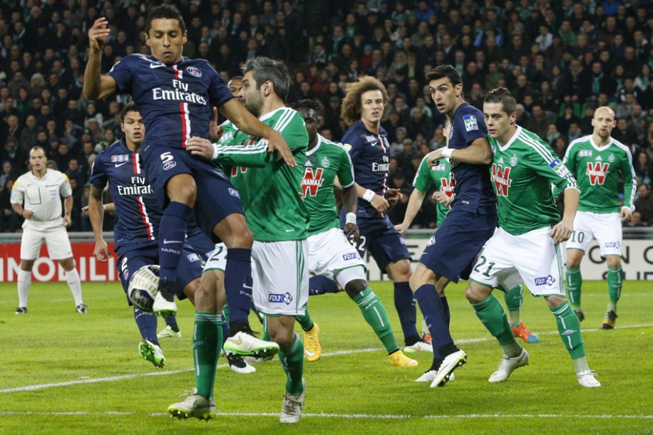 تقابل دو بازیکن|سنت اتين 0 - 1 پاریس سن ژرمن / جام حذفی فرانسه