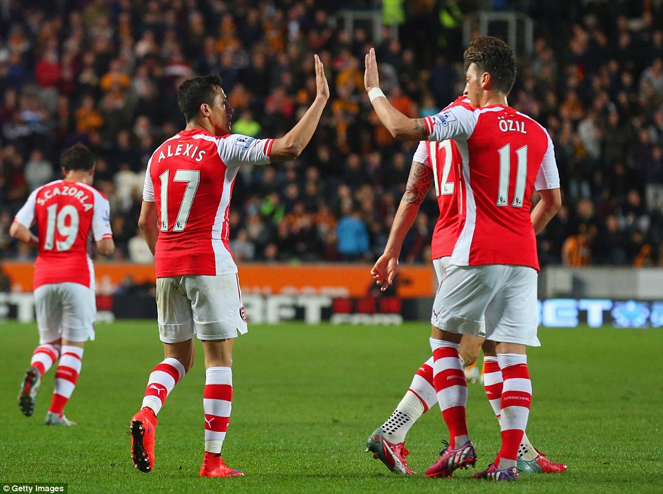 الکسیس سانچز - مسوت اوزیل|هال سیتی 1 - 3 آرسنال / لیگ جزیره