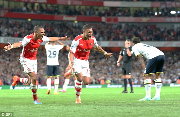 الکس اوکسلید چمبرلین|آرسنال 1-1 تاتنهام / لیگ جزیره