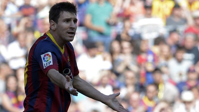 لیونل آندره مسی|عصبانیت مسی بعد از مساوی کردن بازی.