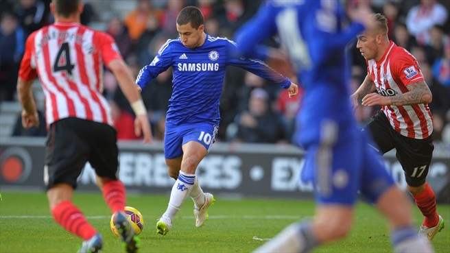 ادن هازرد|ساوتهمپتون 1 - 1 چلسی / لیگ جزیره