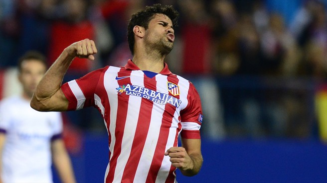 دیگو کاستا|دیگو کاستا در بازی برگشت برابر وین در مادرید، یکی از چهار گل تیم خود با به ثمر می رساند.