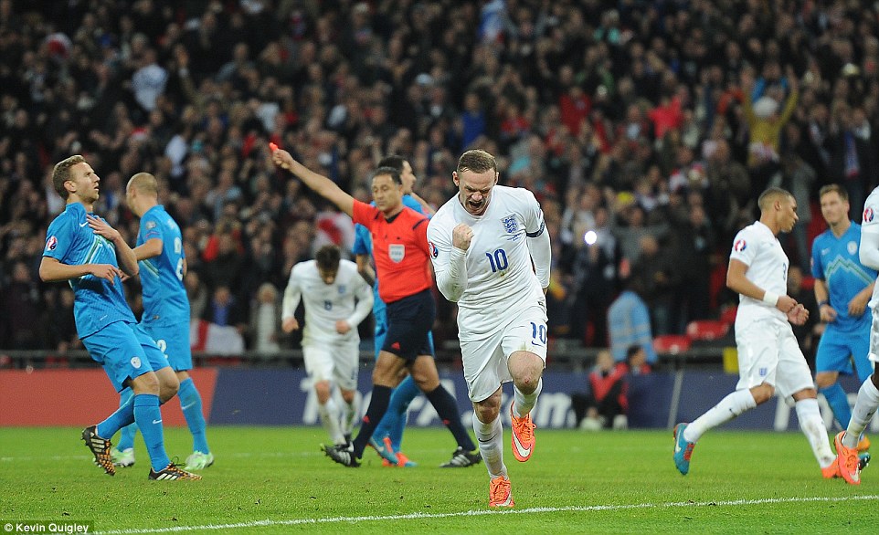 وین رونی|انگلستان 3 - 1 اسلوونی / مقدماتی جام ملت های اروپا