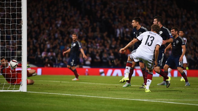 توماس مولر|اسکاتلند 2 - 3 آلمان / مقدماتی یورو 2016