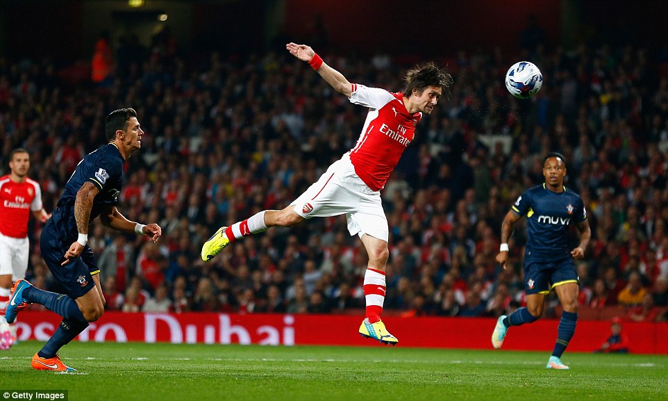 توماس روسیچکی|آرسنال 1-2 ساوتهمپتون / جام اتحادیه