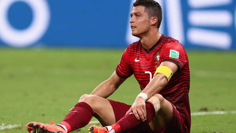 کریستیانو رونالدو|عکس العمل کریس رونالدو در بازی مقایل ایالات متحده آمریکا .